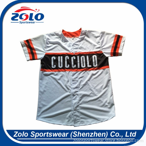 Approved manufacturer sportswear loose wholesale customised baseball jerseys